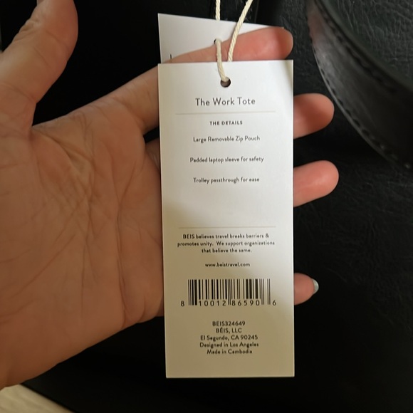 Large Beis Work Tote NWT - Picture 9 of 11